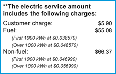 The Florida Public Service Commission regulates some items on your electric bill, including the customer charge.